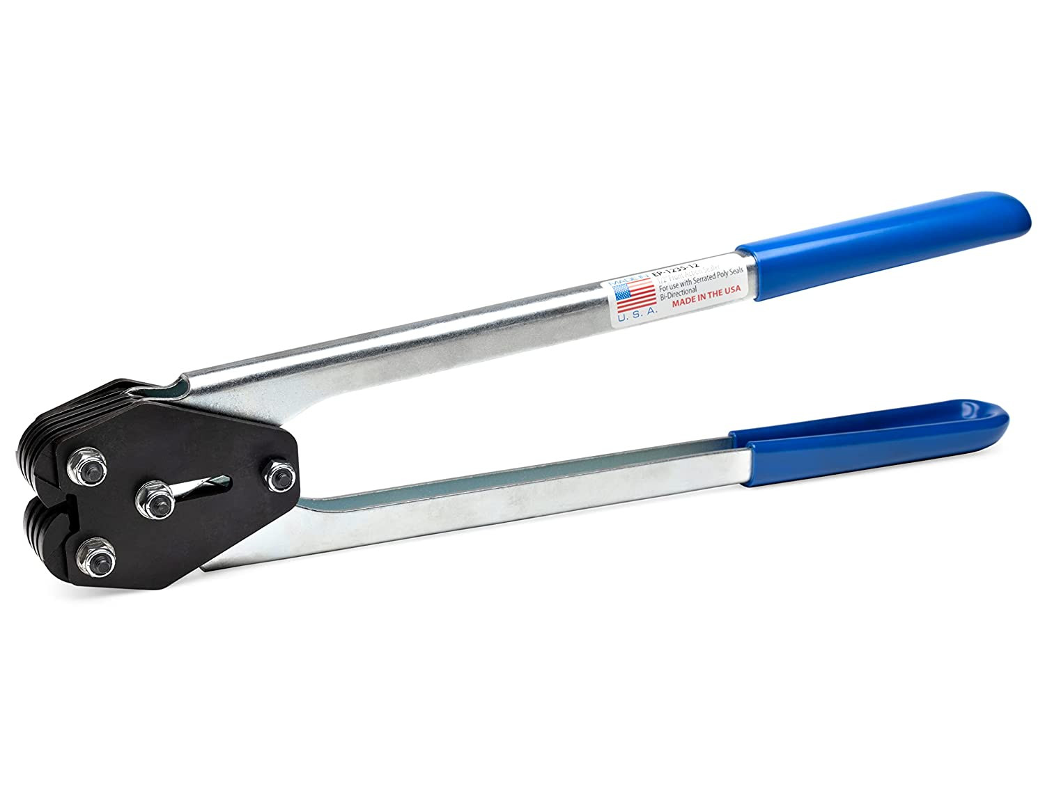 IDL-1235 HD Strapping Sealer for 1/2" or 5/8" Open Serrated Polyester (PET) Strapping Seals, USA Made 